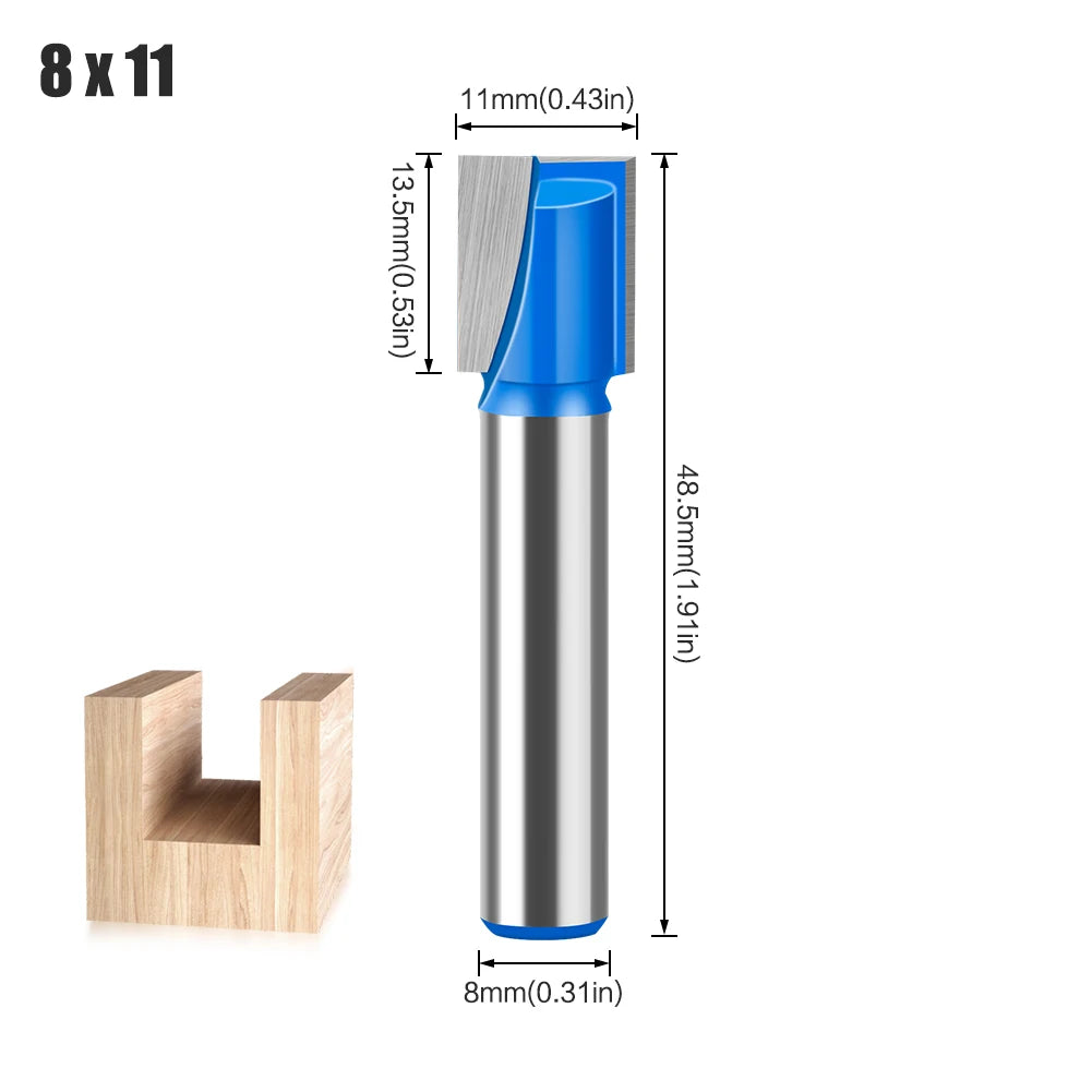 8mm shank bottom cleaning router bit - image 20 of 27
