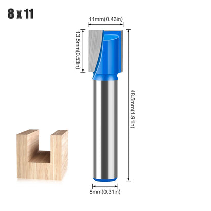 8mm shank bottom cleaning router bit - image 20 of 27