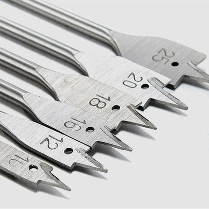 6-Piece Flat Spade Wood Drill Bit Set
