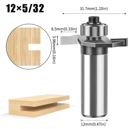 Ball T-slot router bit with 6mm and 12mm shank - image 8 of 24