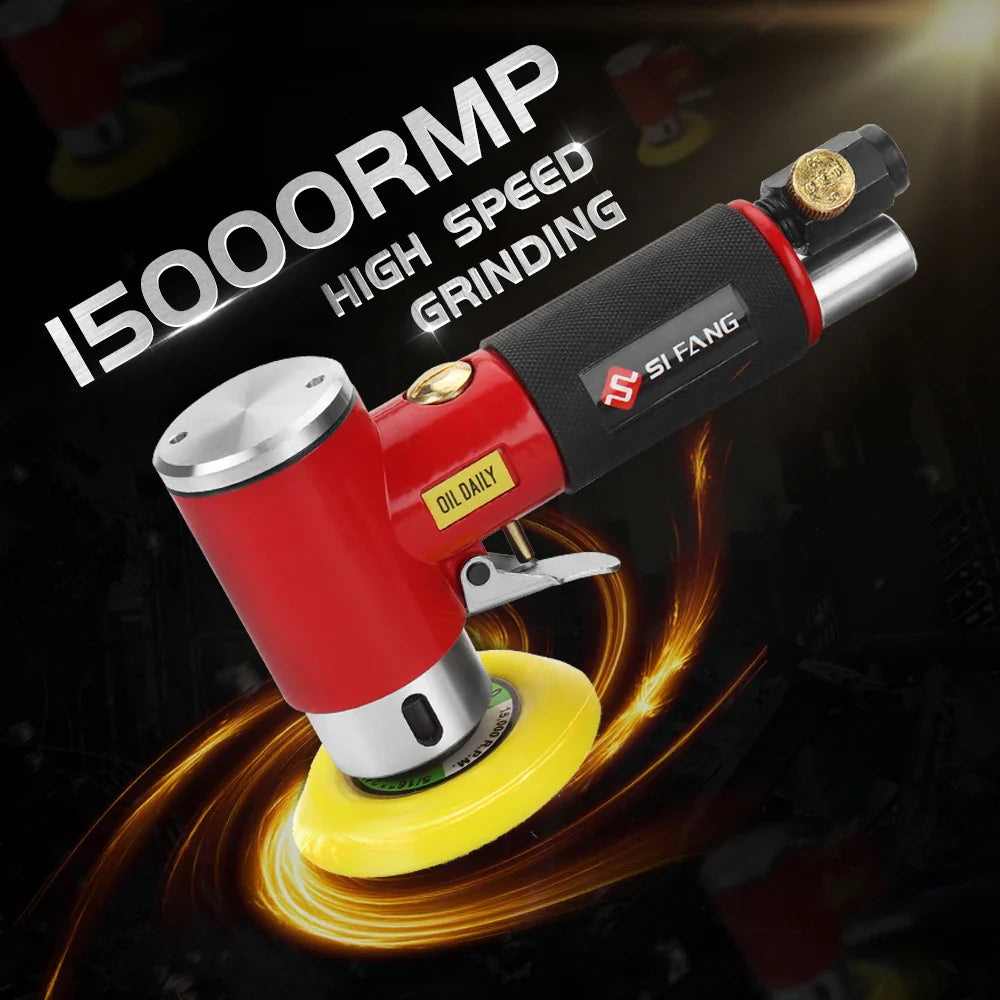 SIFANG Pneumatic Orbital Sander - Air-Powered, 13000 RPM