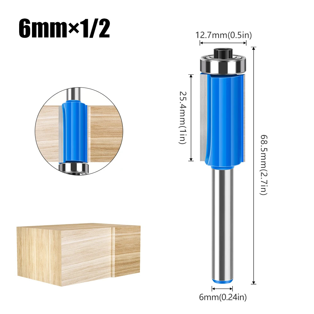 Flush trim router bit with bearing - image 15 of 16