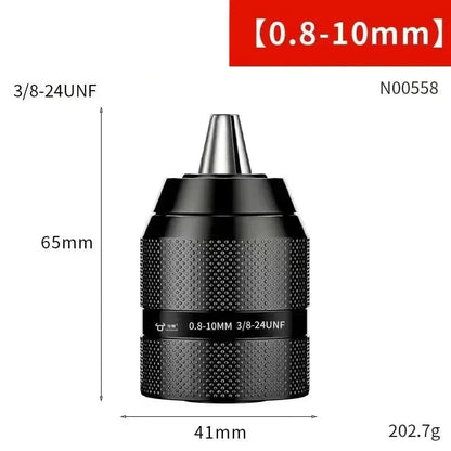 Self-Locking Keyless Metal Drill Chuck - 10mm/13mm