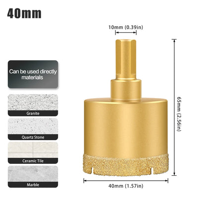 Diamond hole saw drill bit for tile, glass and marble - image 28 of 42