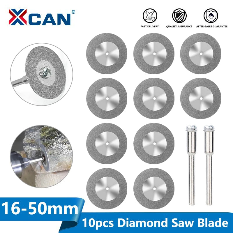 Mini diamond saw blade for rotary tools