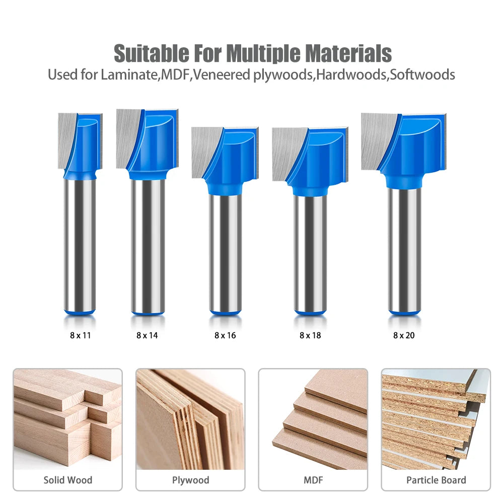 8mm shank bottom cleaning router bit - image 3 of 27