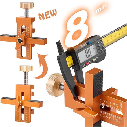 Cabinet Door Installation Jig – 2-in-1 Quick-Positioning Drilling Tool