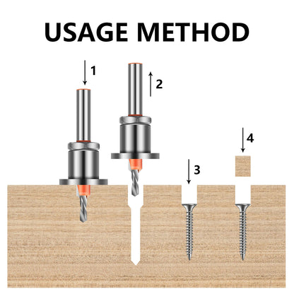 Adjustable Countersink Drill Bit – 8mm/10mm Shank, Carbide Tip
