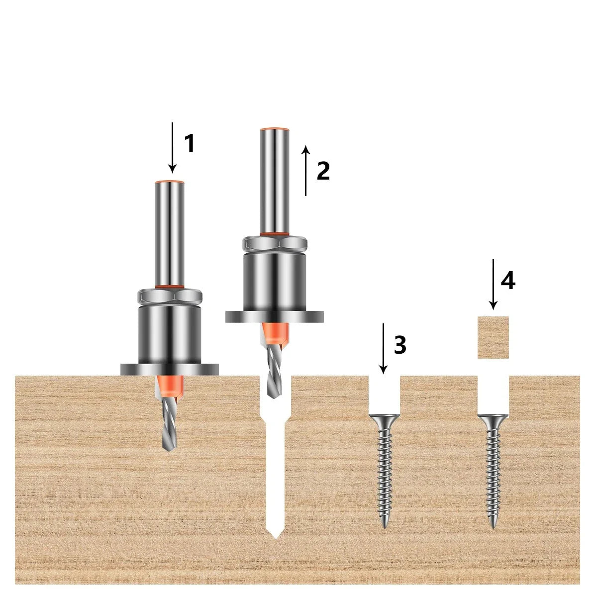 Straight Router Bit - 8mm Shank