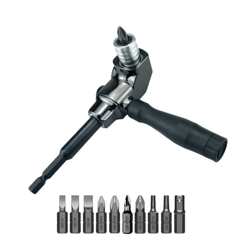 90-Degree Angle Screwdriver Adapter for tight spaces