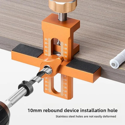 Cabinet Door Installation Jig – 2-in-1 Quick-Positioning Drilling Tool