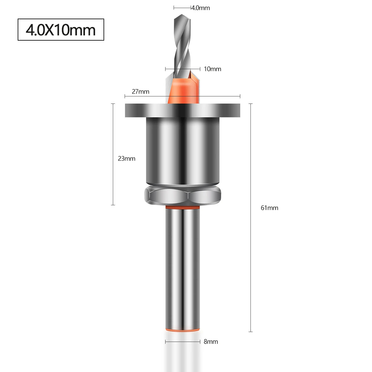 Adjustable Countersink Drill Bit – 8mm/10mm Shank, Carbide Tip