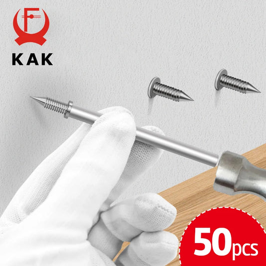 KAK Double-Headed Skirting Nails – 50-Piece Seamless Kit With Sleeve