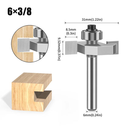 Ball T-slot router bit with 6mm and 12mm shank - image 23 of 24