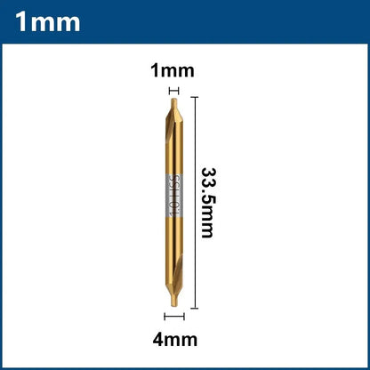 HSS Center Drill Bit - 60° Combined Countersink Spotting Drill, 1-6mm