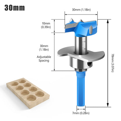 Positioning Hinge Boring Bit - 15-35mm Forstner Hole Opener Set