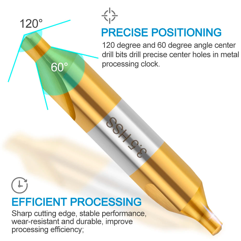 HSS 60 degree center drill bit - view 4
