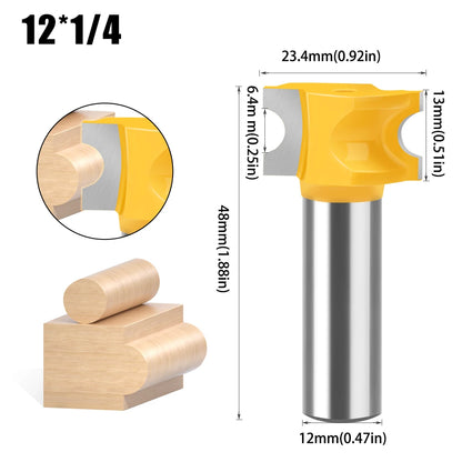 Half round side cutter router bit with 6mm and 12mm shank - image 8 of 24