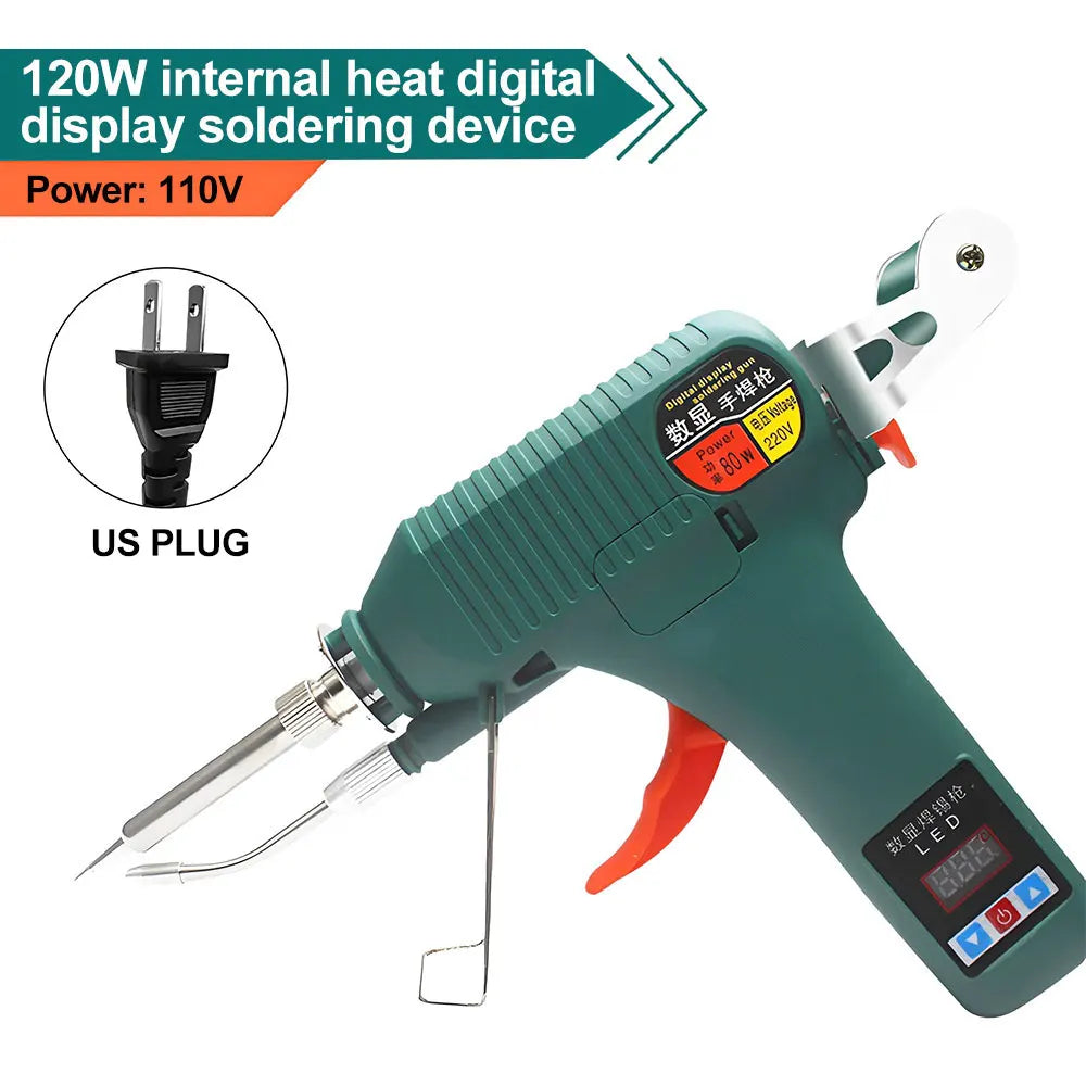 Digital Soldering Gun – 80W/120W Adjustable Temperature