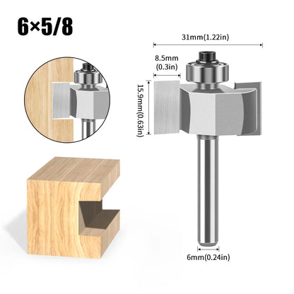 Ball T-slot router bit with 6mm and 12mm shank - image 21 of 24
