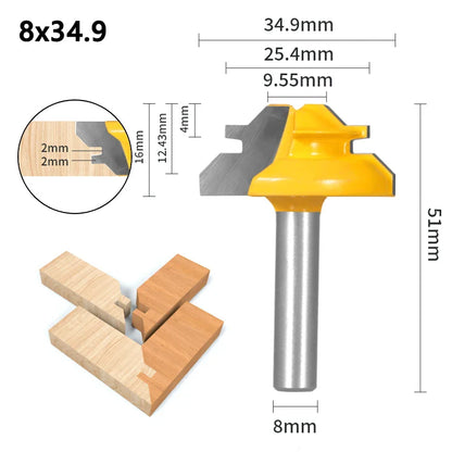 45-Degree Miter Router Bit - Precision Joinery