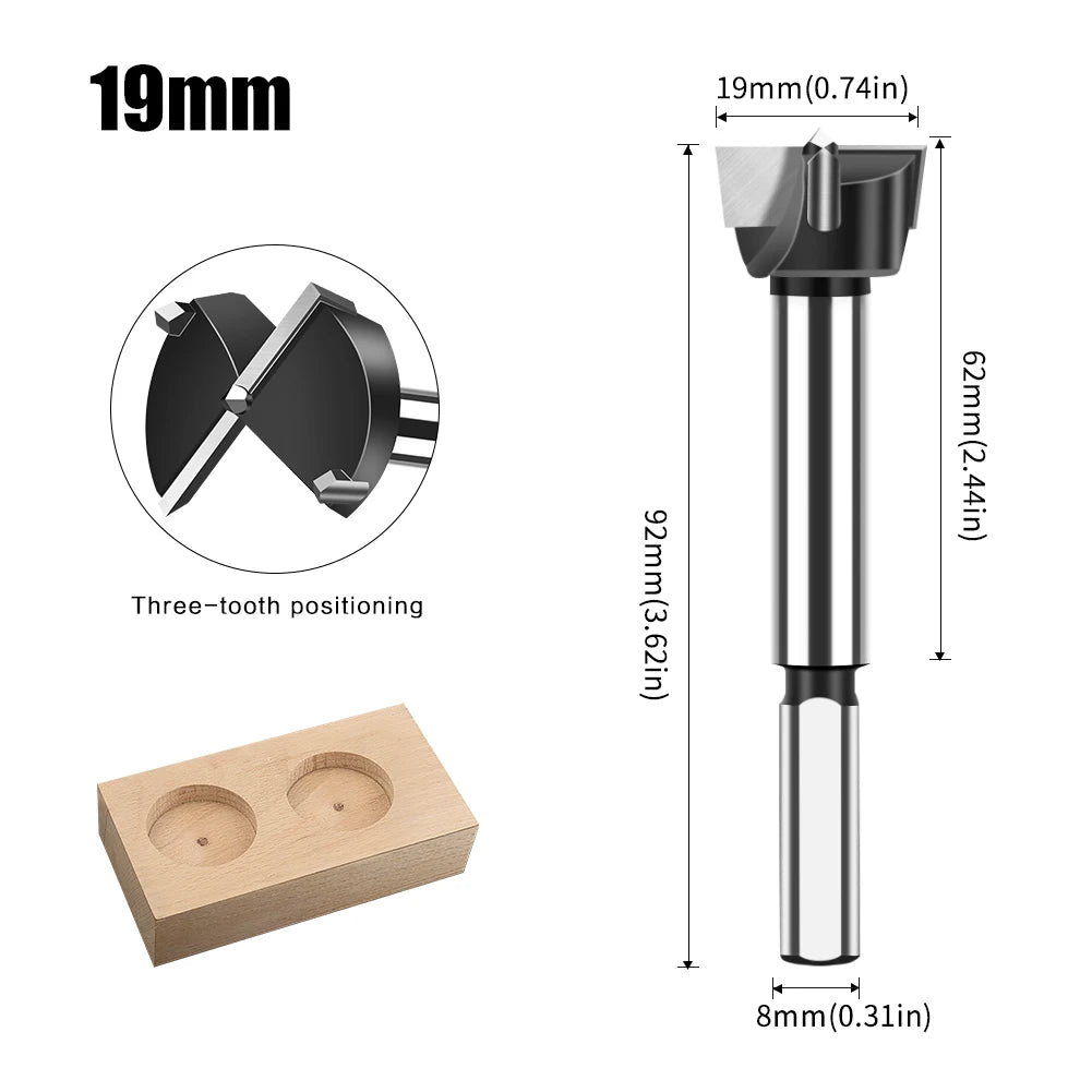 12-60mm tungsten carbide Forstner hinge boring bit - image 16 of 34