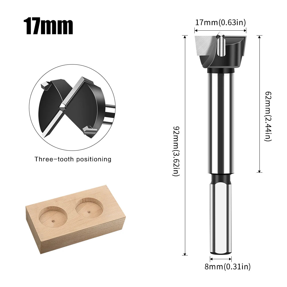 12-60mm tungsten carbide Forstner hinge boring bit - image 22 of 34