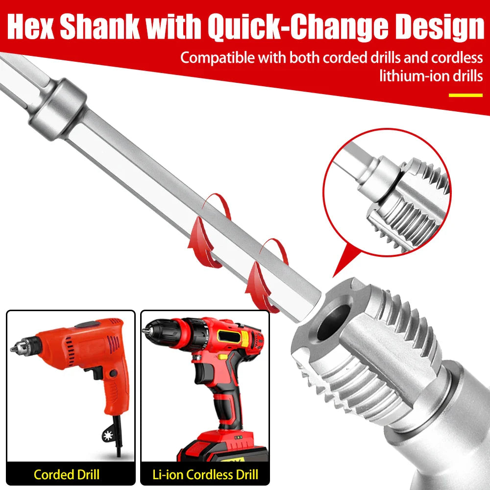 Manual Pipe Threader with Hex Fitting - DN15/DN20