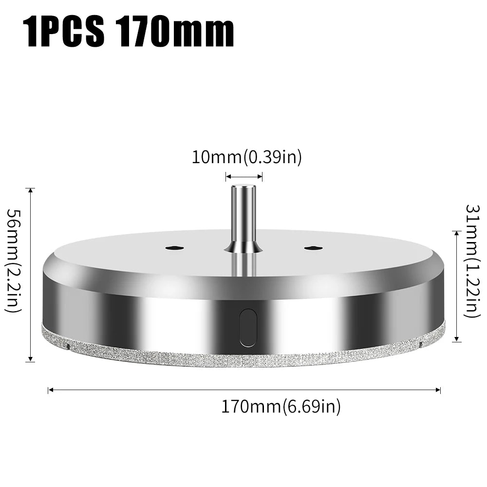 Large electroplated diamond hole saw for tile, glass and marble - image 28 of 33
