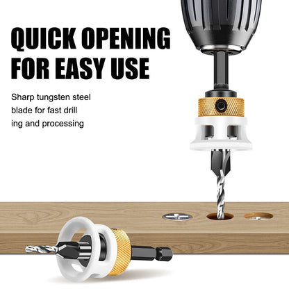 Adjustable depth four-edge countersink drill bit - view 2