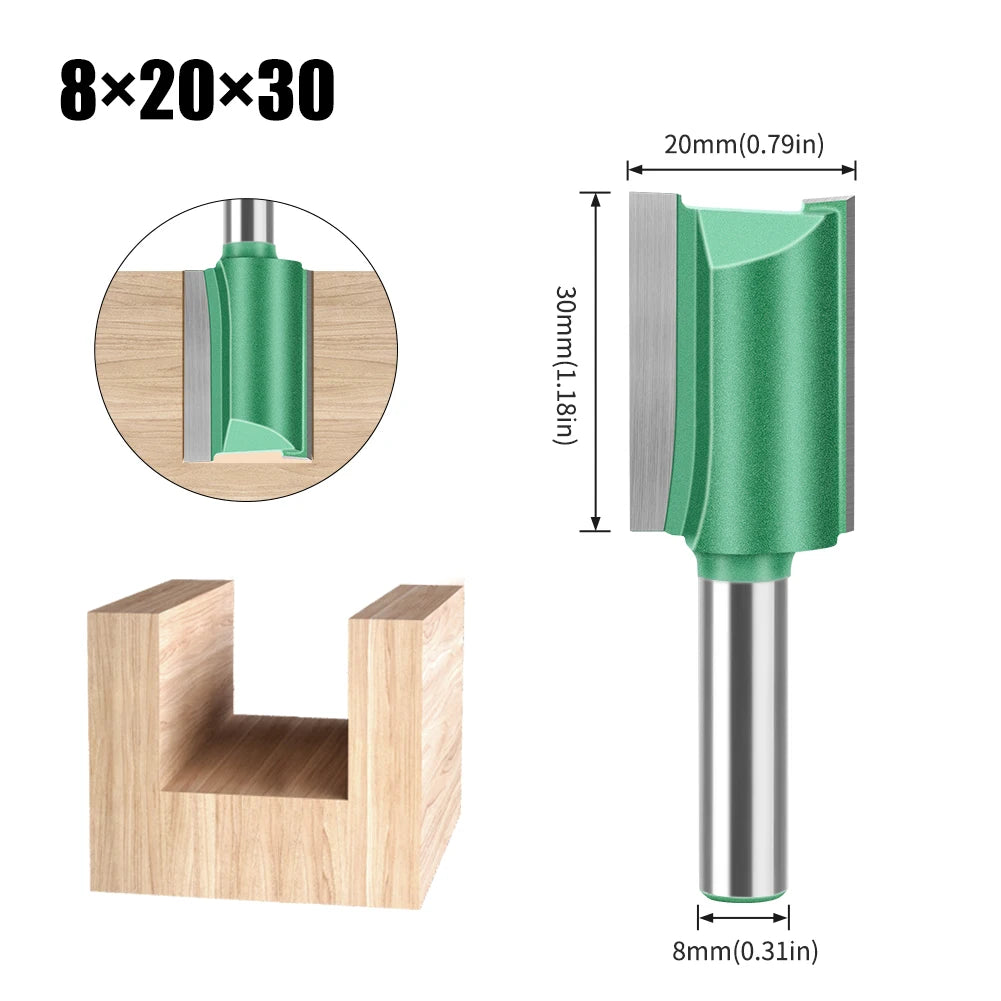 8mm shank straight router bit - image 20 of 26