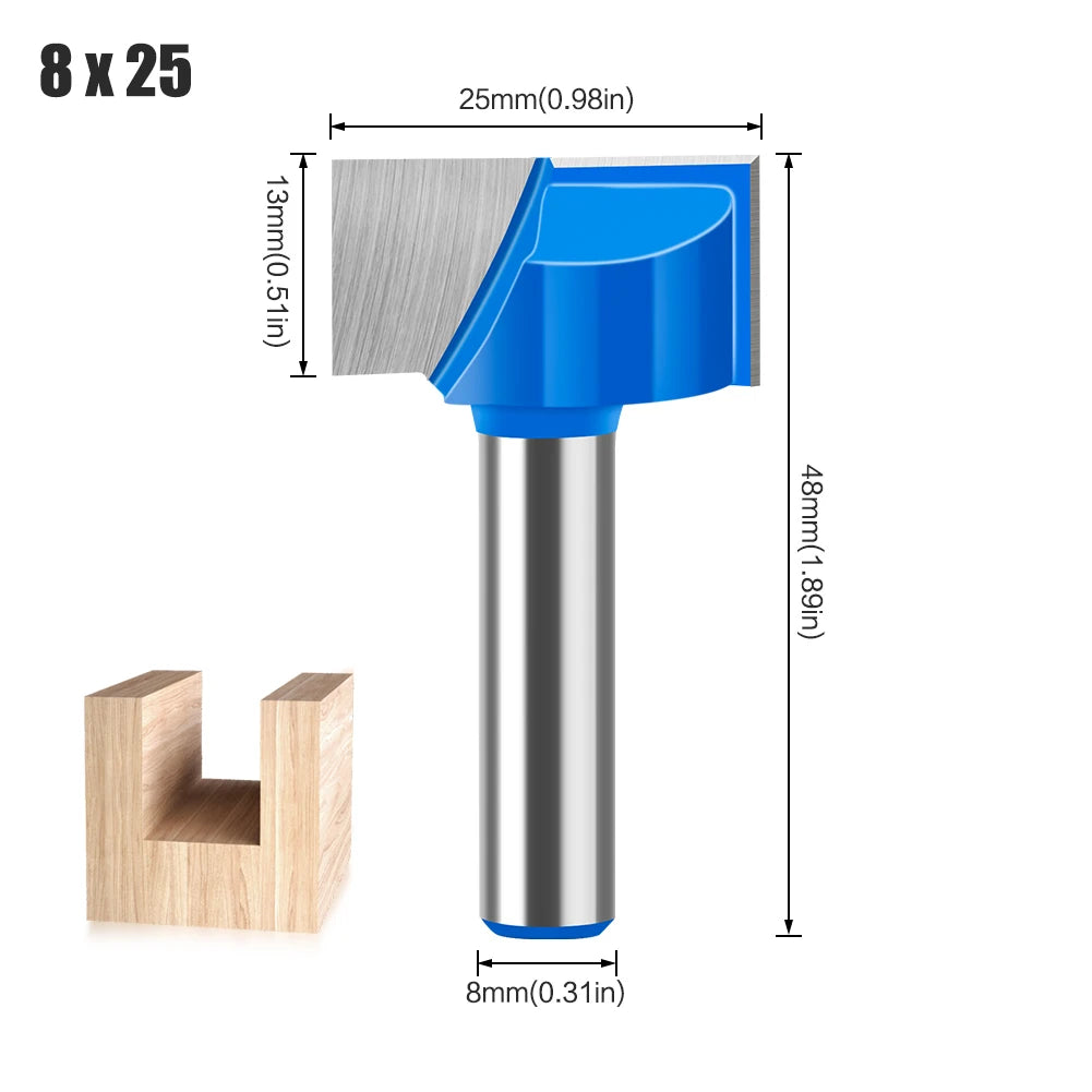 8mm shank bottom cleaning router bit - image 7 of 27