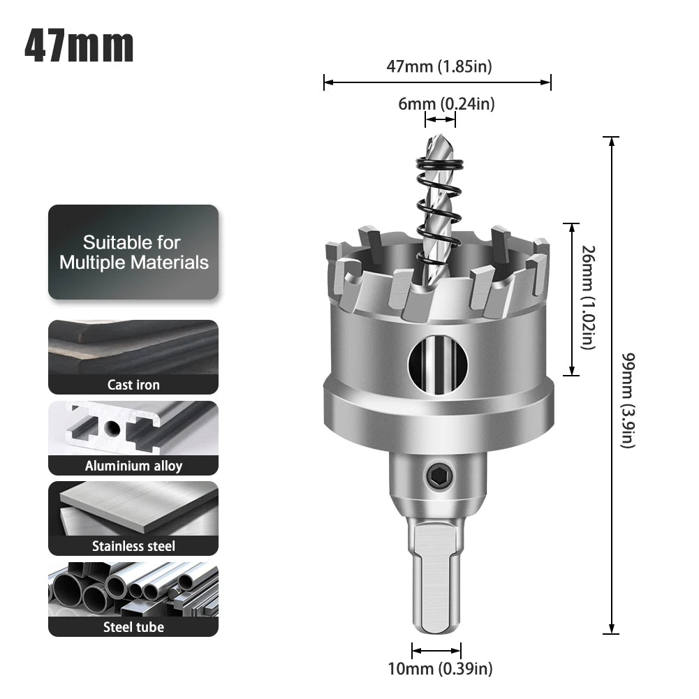TCT carbide hole saw cutter for stainless steel - view 10