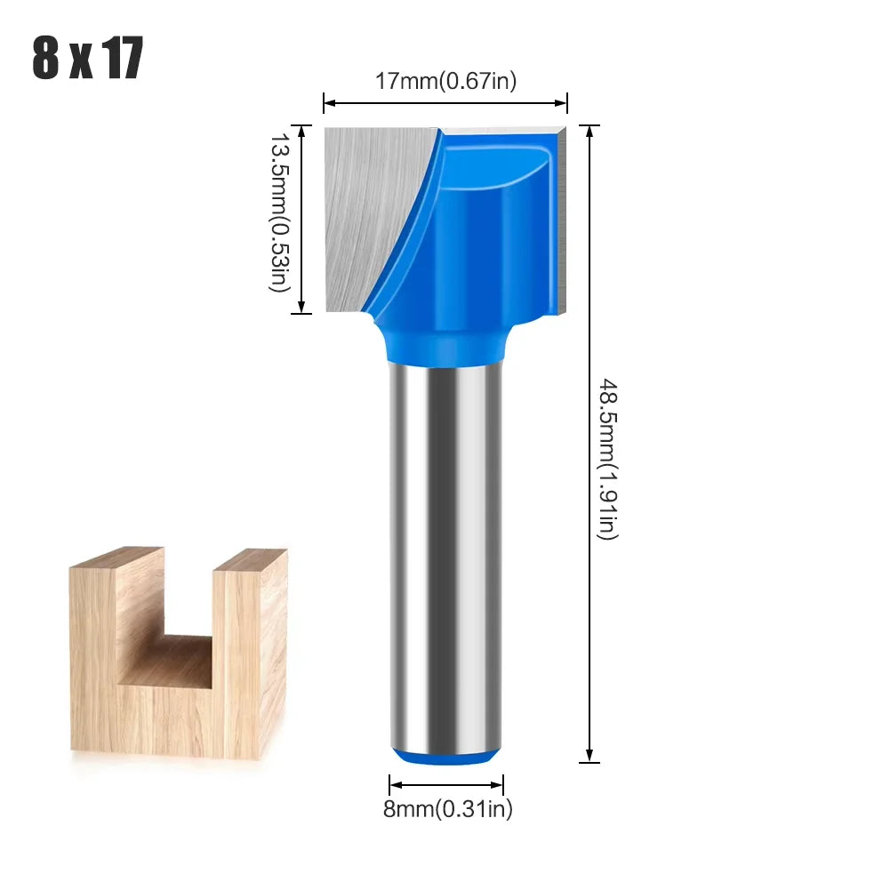 8mm shank solid carbide bottom cleaning router bit - image 15 of 22