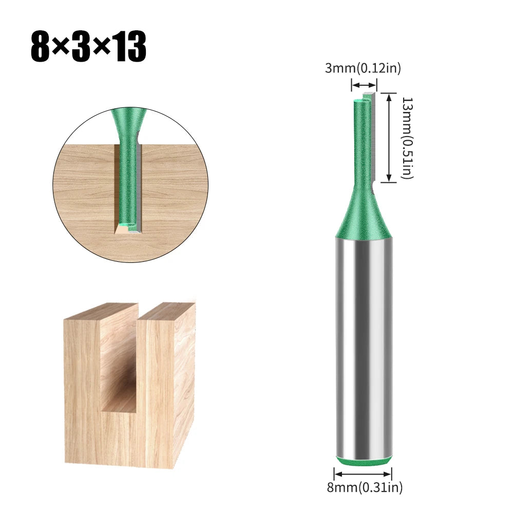8mm shank straight router bit - image 22 of 26