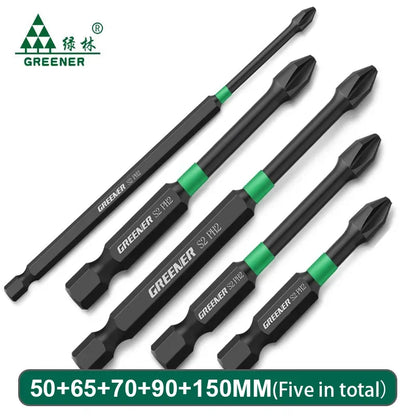 Magnetic Screwdriver Bit Set – Heavy-Duty Impact Drill Bits (50-150mm)