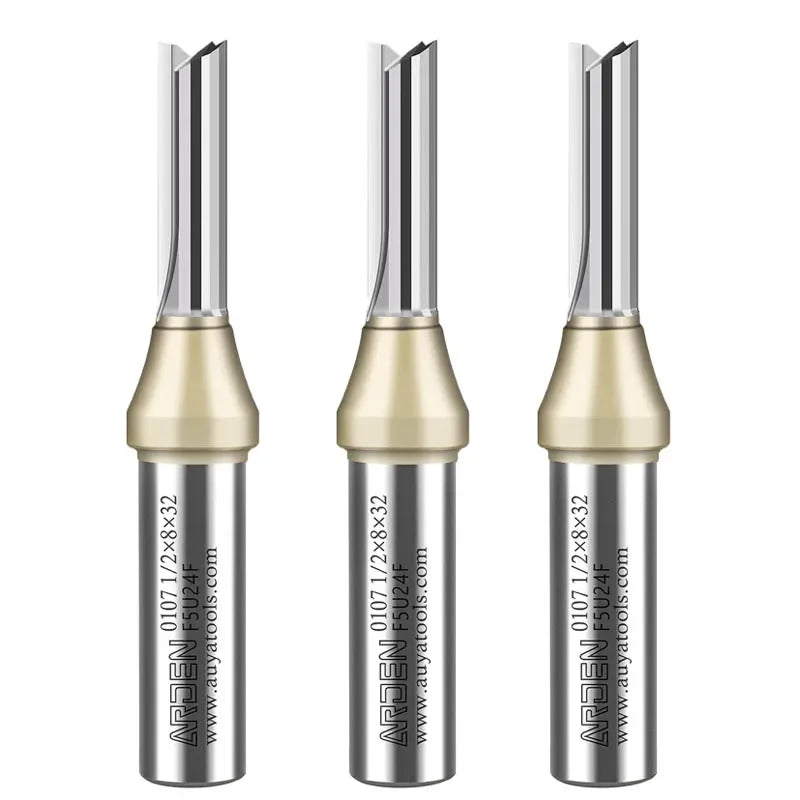 Router bit shank detail, 1/4in 6.35mm