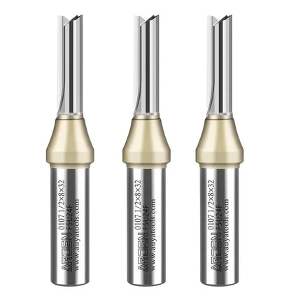 Router bit shank detail, 1/4in 6.35mm