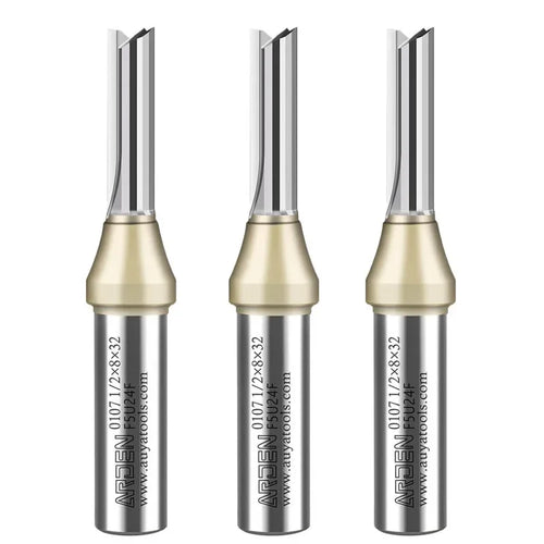 Router bit shank detail, 1/4in 6.35mm