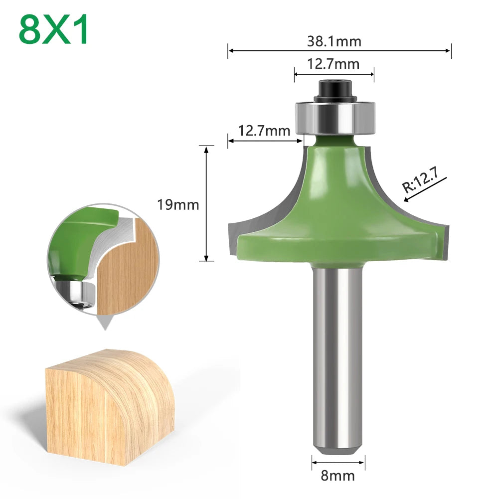 8mm shank straight router bit - image 8 of 15