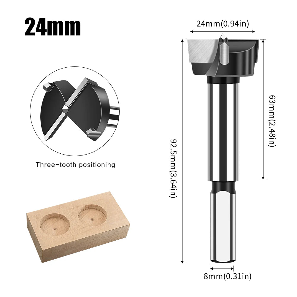 12-60mm tungsten carbide Forstner hinge boring bit - image 20 of 34