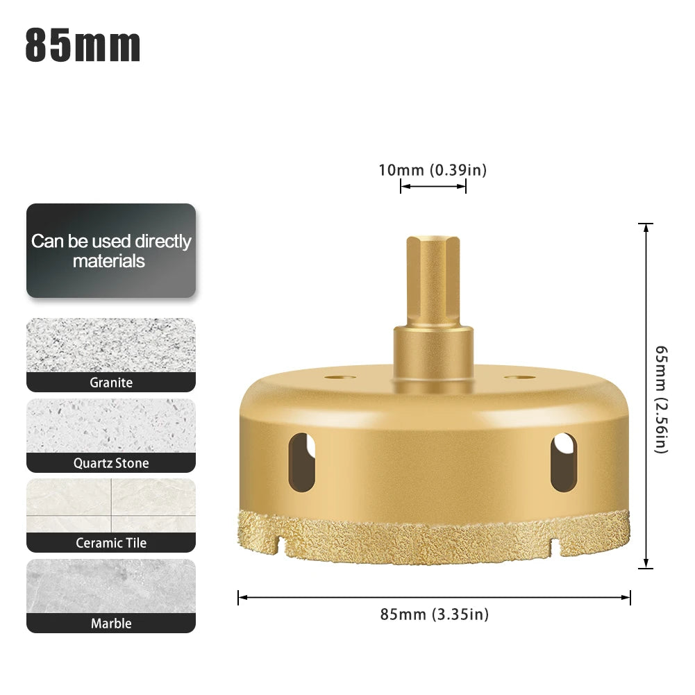 Diamond hole saw drill bit for tile, glass and marble - image 39 of 42