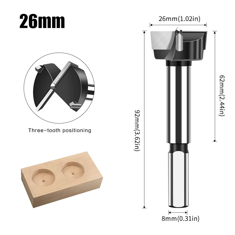 12-60mm tungsten carbide Forstner hinge boring bit - image 14 of 34