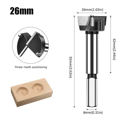 12-60mm tungsten carbide Forstner hinge boring bit - image 14 of 34