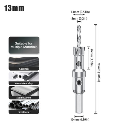 TCT Carbide Hole Saw - 12-70mm Single Cutter for Stainless Steel & Metal
