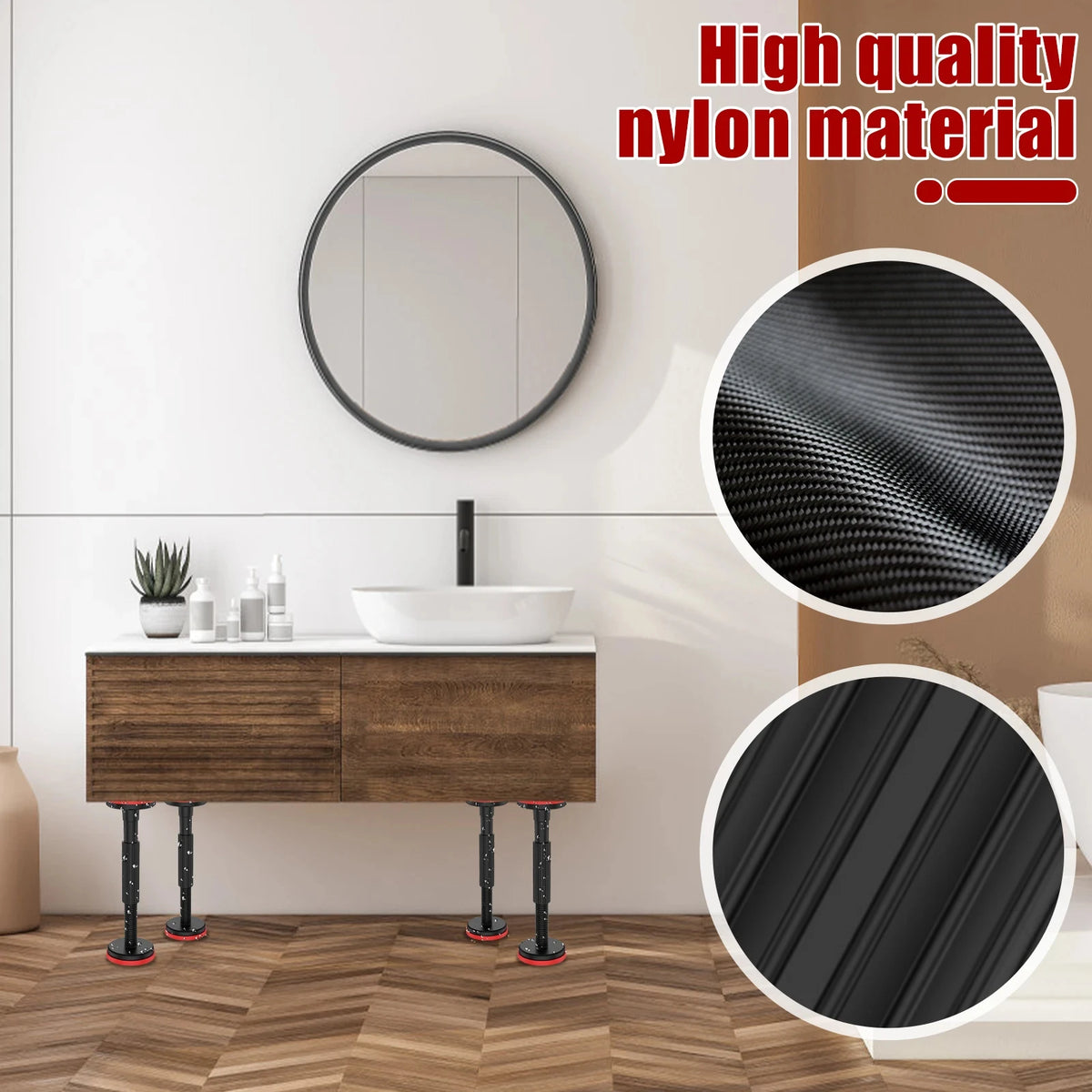 Nylon cabinet support pole - view 3