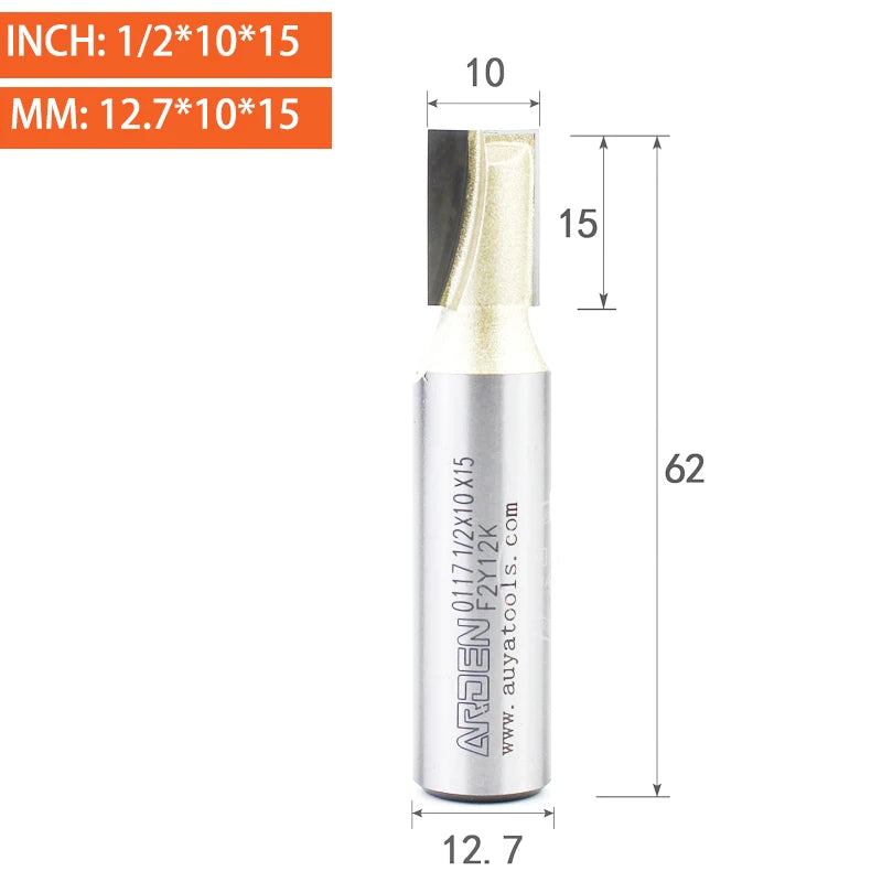 Flat Bottom Cleaning Router Bit - Carbide Slotting End Mill