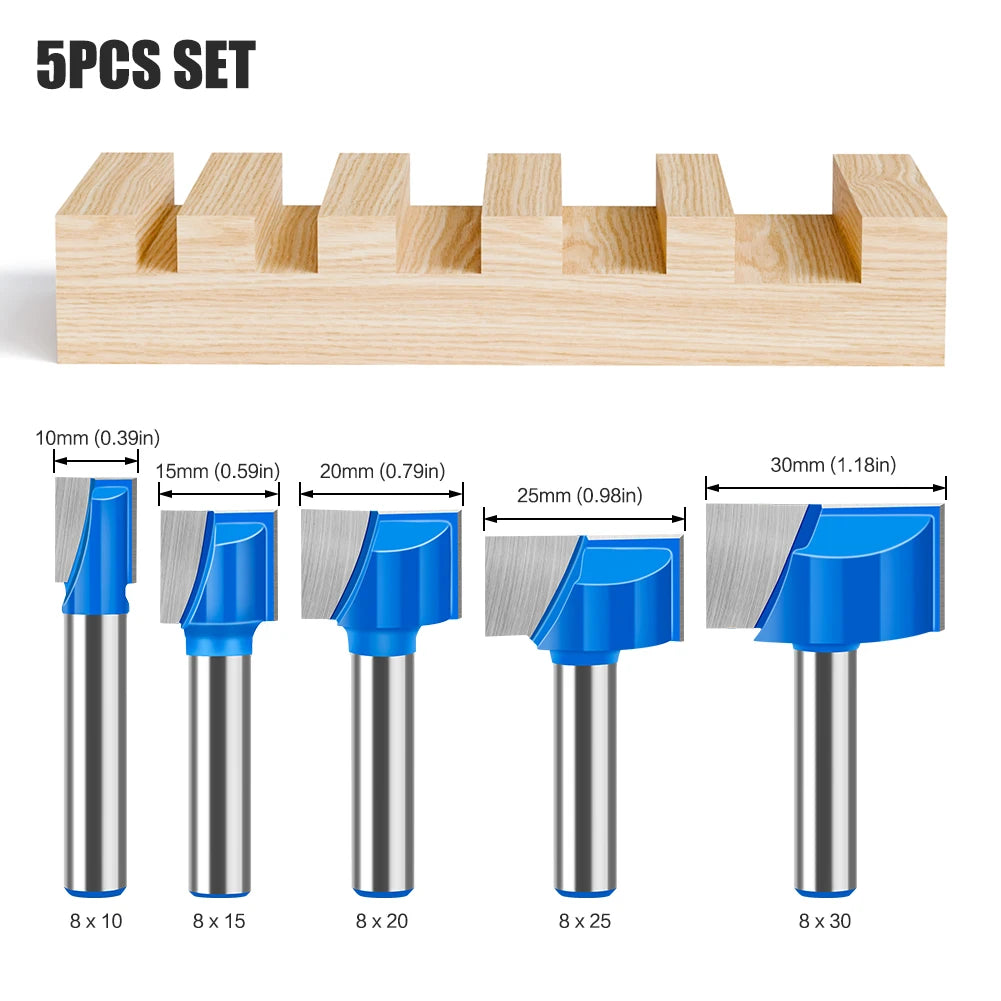 8mm shank bottom cleaning router bit - image 13 of 27