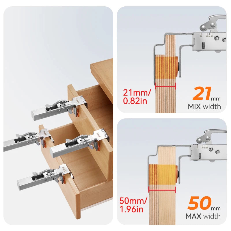 IMBOT Drawer Mounting Clamps – Quick-Install Cabinet Hardware Set