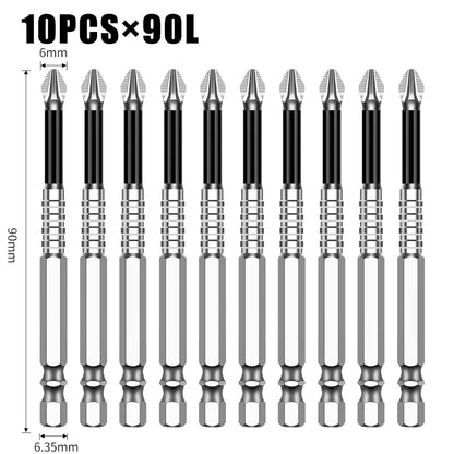 Non-Slip Magnetic Cross Head Screwdriver Bits - K5, 25-150mm Lengths